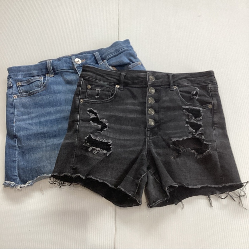 2 X American Eagle Shorts Curvy Hi-Rise Shortie Next Level Stretch Womens Size 6